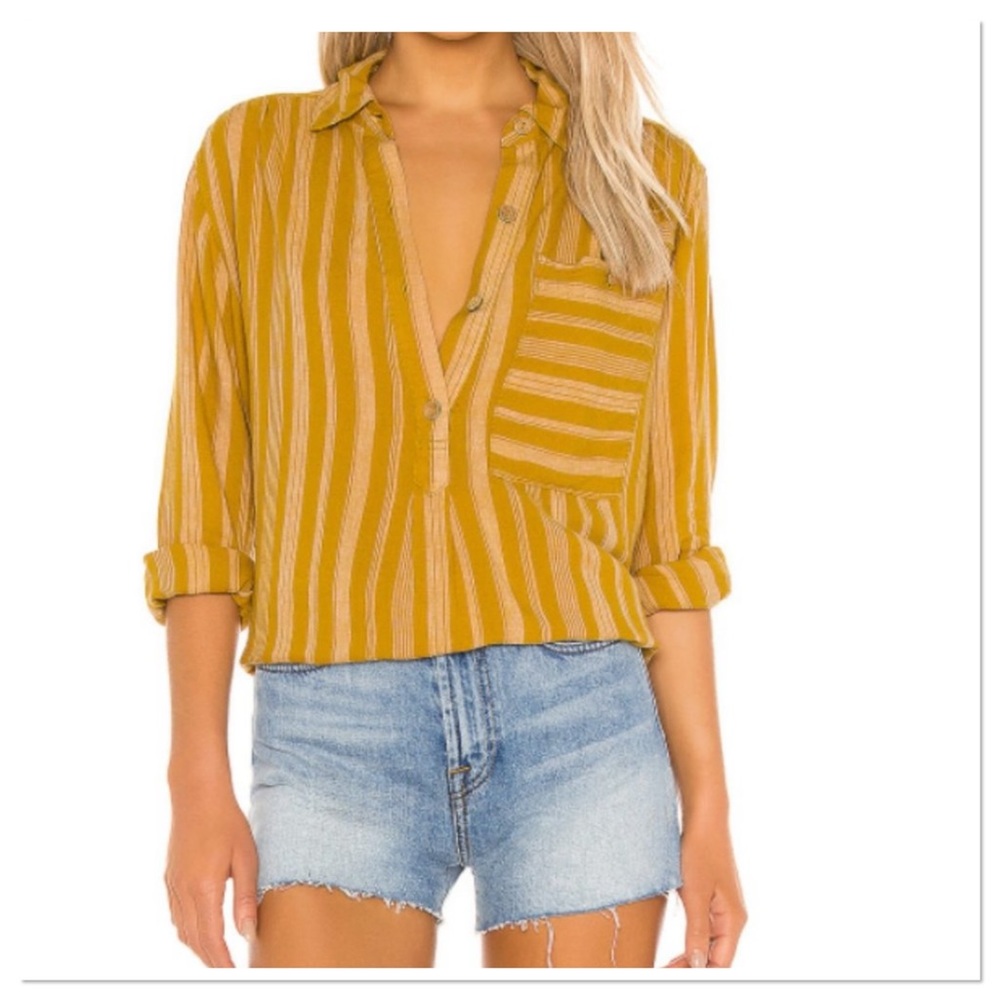 Free People We The Free Summer Breeze
Stripe Button Down Sz S Linen/Viscose - Picture 11 of 14